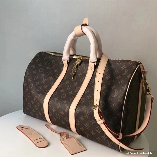 Official oldcobbler KEEPALL VUITTON BANDOULIÈRE 45 LOUIS  0817
